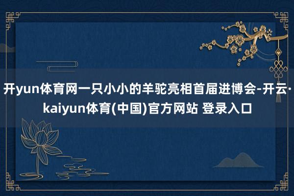 开yun体育网一只小小的羊驼亮相首届进博会-开云·kaiyun体育(中国)官方网站 登录入口